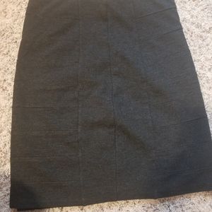 White House Black Market Charcoal Gray Skirt SZ 8
